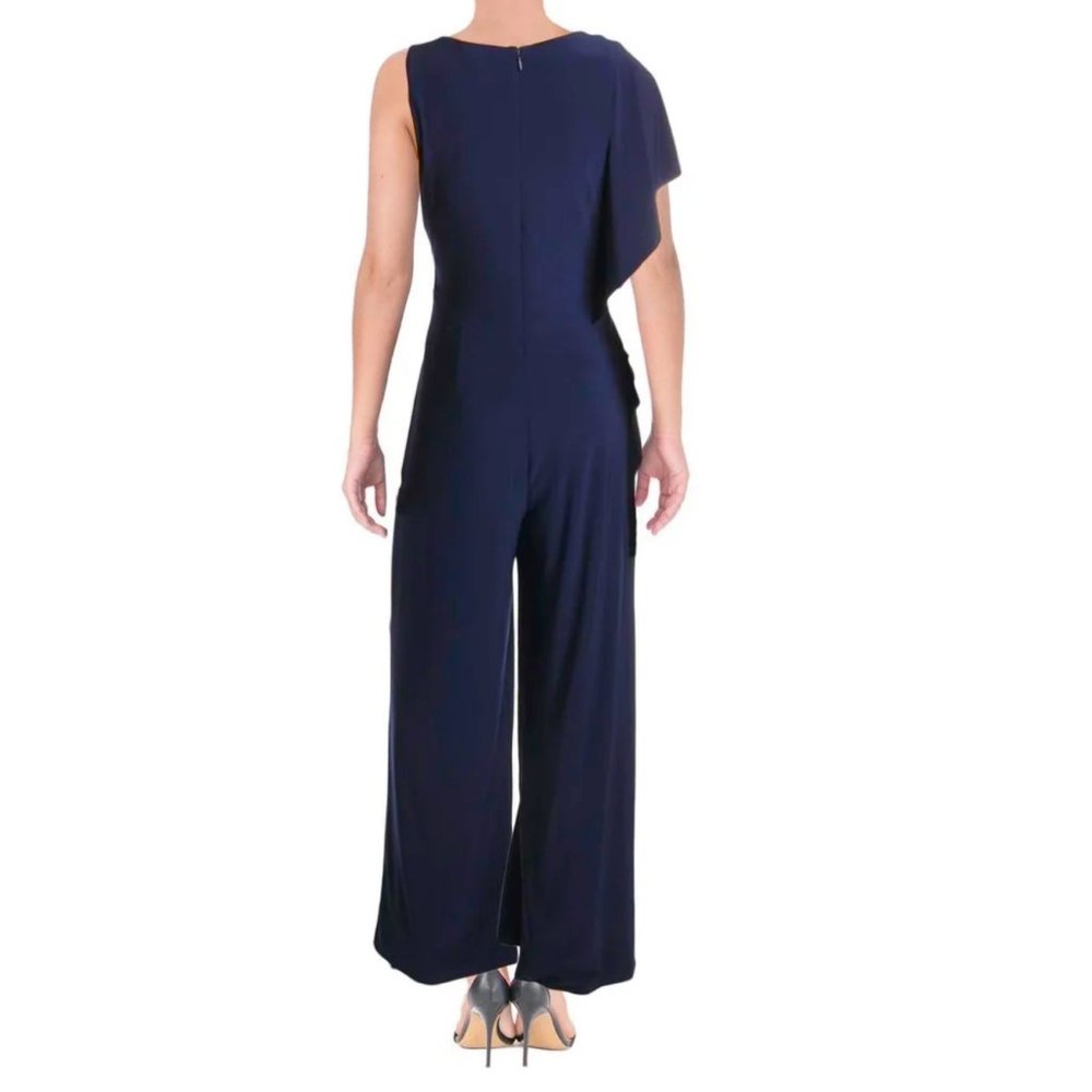 Lauren Ralph Lauren Ruffled Asymmetrical Jumpsuit - Picture 2 of 6